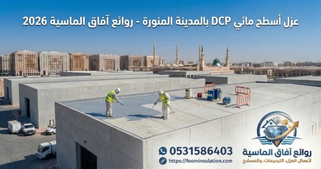 عزل سطح مائي بمادة دي سي بي : شركة عزل اسطح بالمدينة المنورة المدينة المنورة - روائع آفاق الماسية